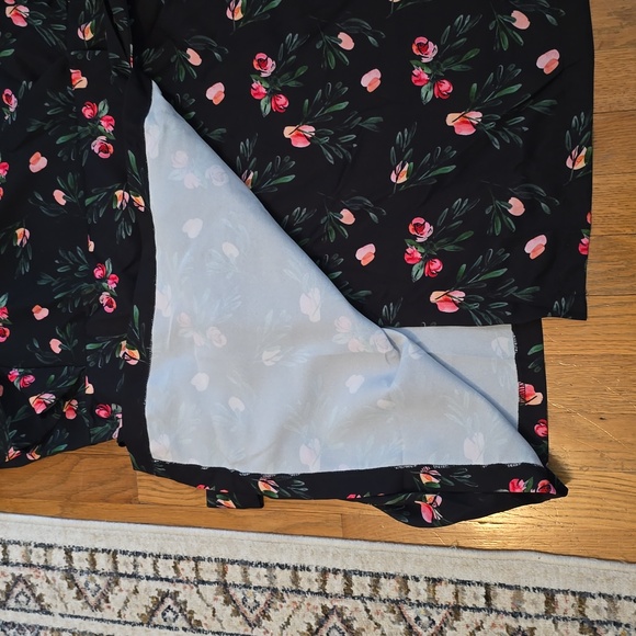 ALEXIA ADMOR BRAND WOMEN'S PLUS SIZE BLACK FLORAL WRAP DRESS SIZE 3X - Picture 14 of 16